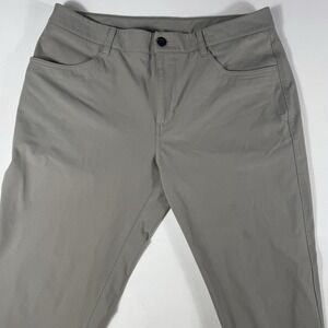 Vuori Meta Pant‎ Men's 34x28 Chinos Athletic Slim Fit Performance Pants Gray